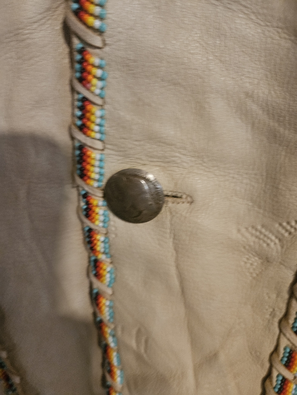 Ralph Lauren Polo Country  Vintage Indian Inspired Western Leather Jacket Xl - Picture 4 of 14